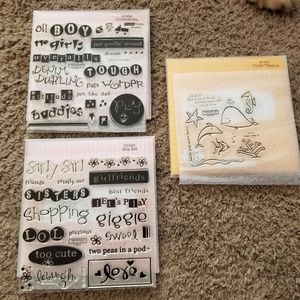 Lot of 7 Close to my heart acrylic stamps